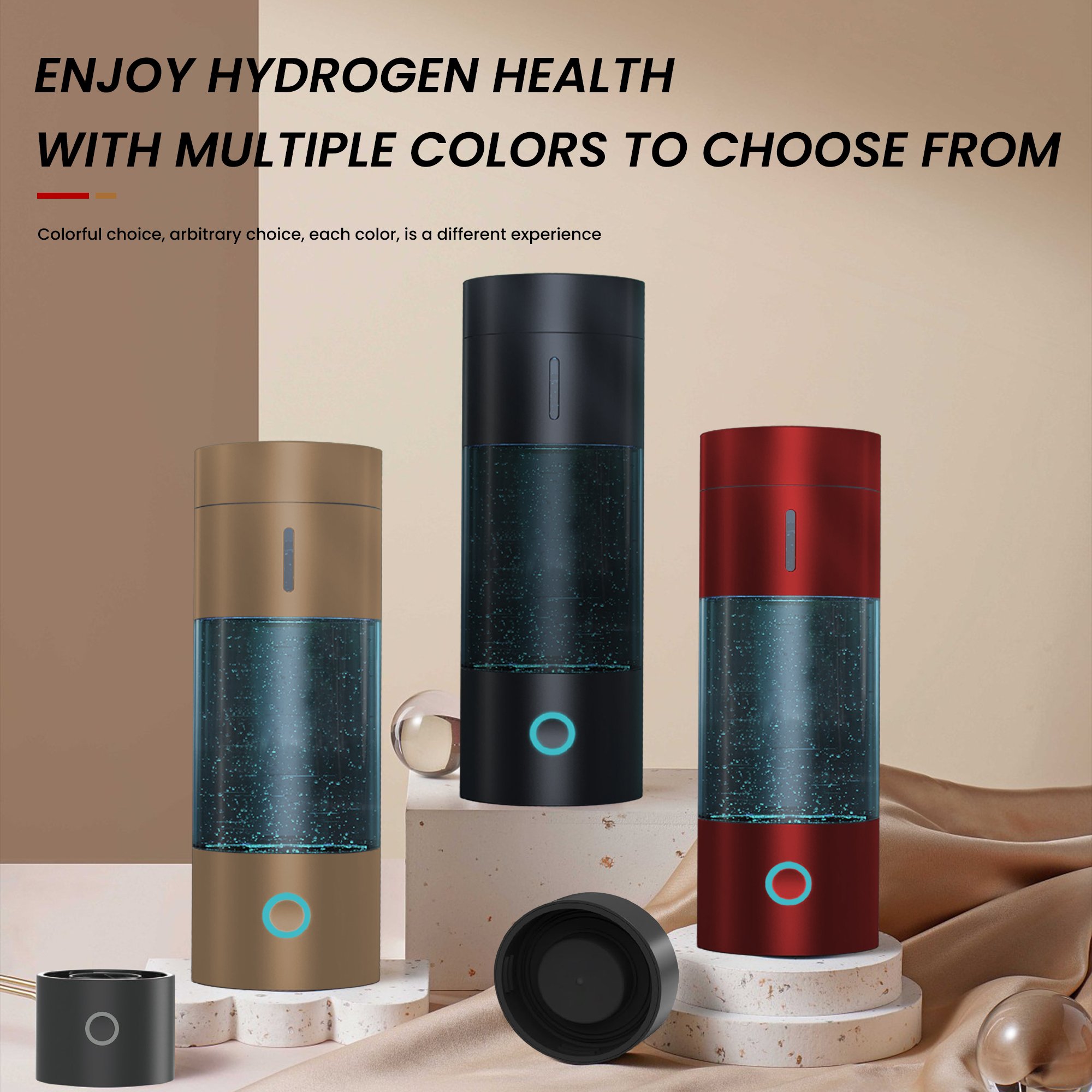 Source Manufacturer Hydrogen Water Bottle Generator, Upgrade DuPont Spe+Pem Dual Chamber Maker Machine Ionizer Cup