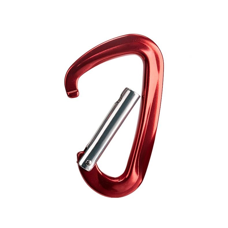 12kN Camping Heavy Duty D Type Spring Snap Hook Carabiner Clips 7075 Aluminium Caribeaners Nonlocking Caribeaner Hook Buckle