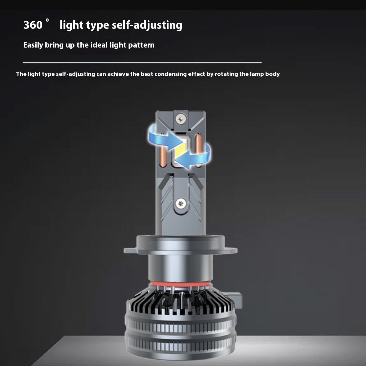 H4 High Power LED Headlight Bulbs With Fan Luminescent Triple Copper Tubes for Car Headlight Bulbs