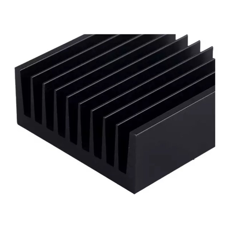 Custom Black Anodized Aluminum Profile Aluminum Heat Sink