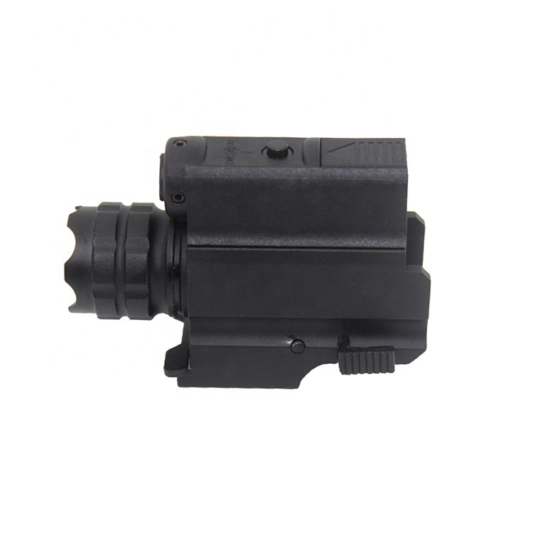 Hunting 2 in 1 Red Laser LED Flashlight 250 Lumens Tactical Flashlight Easy Mounted for Outdoor Sports
