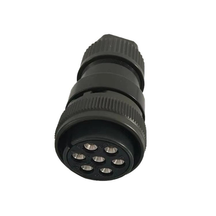 Hot Selling Zinc Alloy Material Seven Core Brass Contact Aviation Plug For Aerospace Electrical