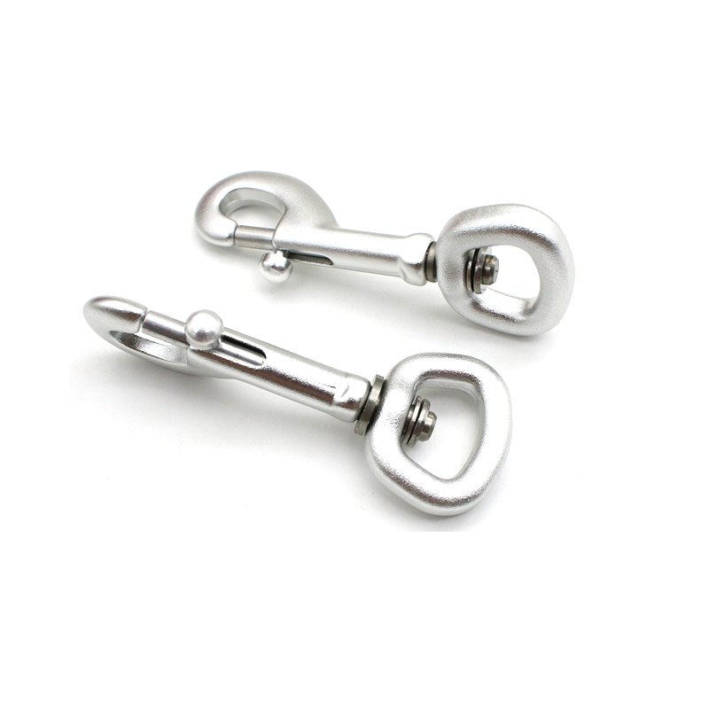 Customized 16mm/20mm/25mm Aviation Aluminum Dog Leash Clip Quick Release Solid Dog Hook Rope Custom Metal Hardware Accessory