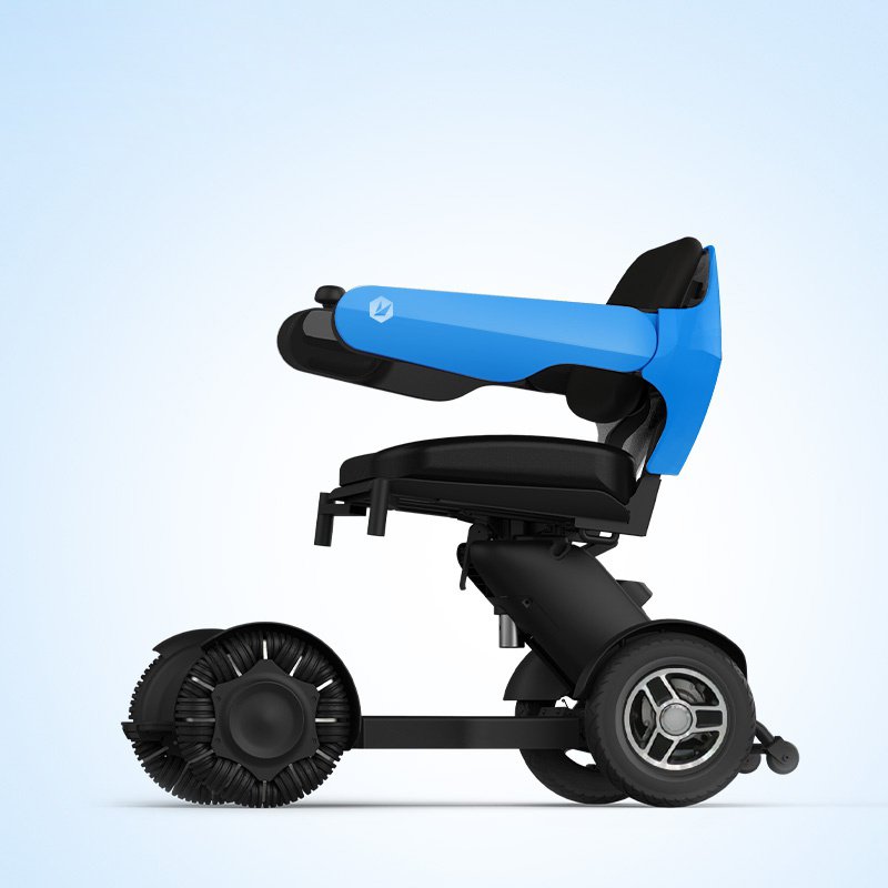 China Best OEM/ODM Medical Wheelchair Manufacturer with Brushless Motor Lithium Battery Mecanum Universal Front Wheel Chair- A1