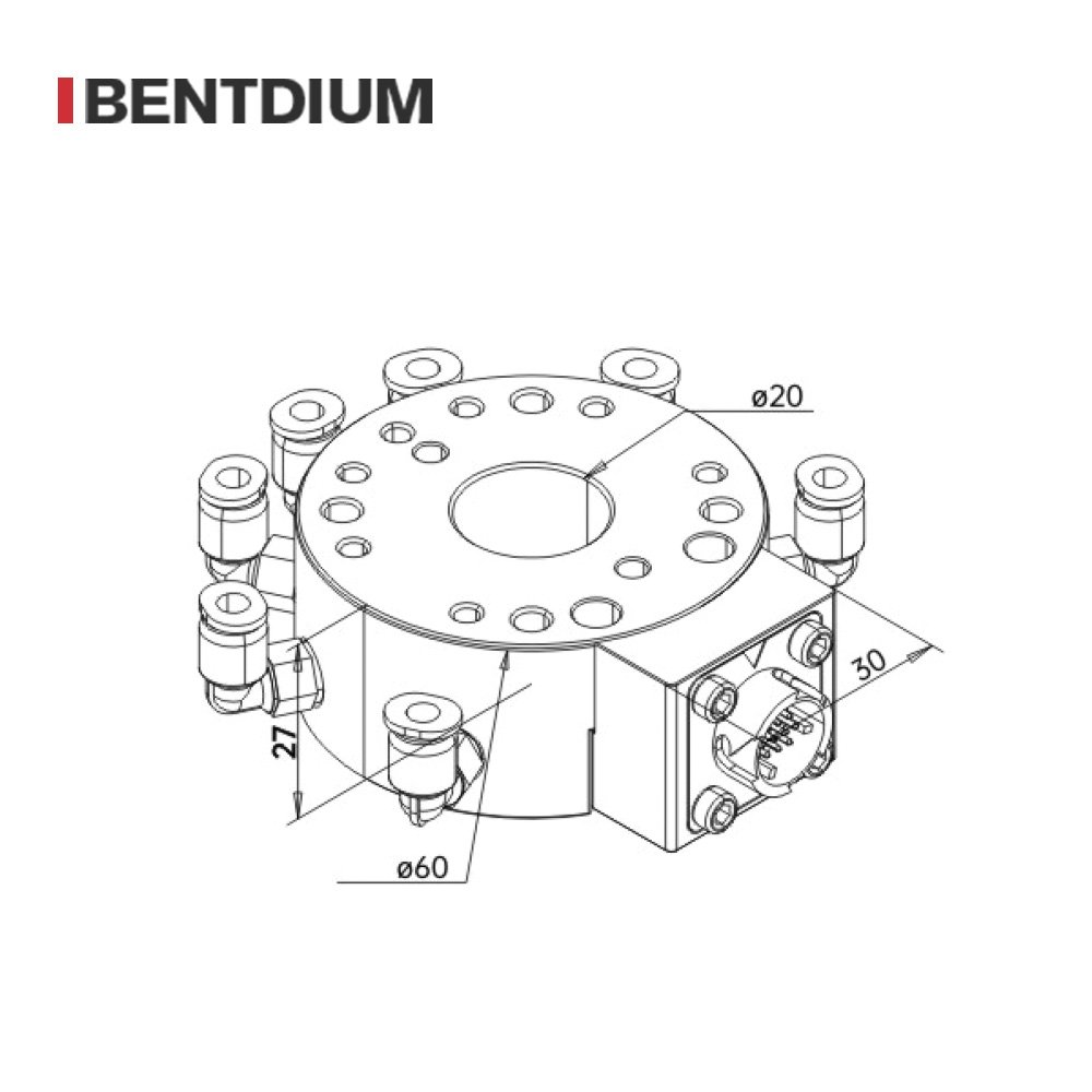 End of Arm Change Plate Pneumatic Gripper Parts Robotic Tool Changer Plastic Injection Molding Spare Parts Robot