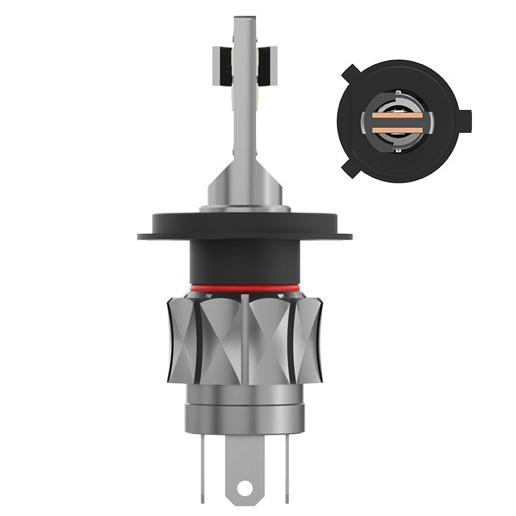 Asruex Car Accessories P19-H4 Led Motorcycle Headlight Bulb Canbus 30W 2200LM 4300k/6500K White Plug and Play Led Headlights