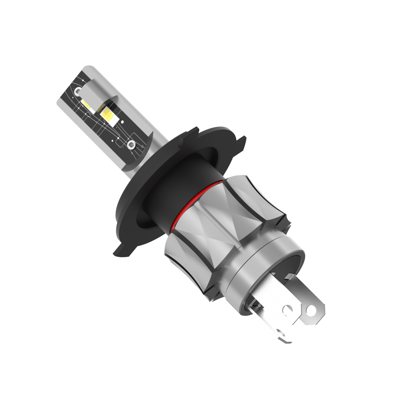 Asruex Car Accessories P19-H4 Led Motorcycle Headlight Bulb Canbus 30W 2200LM 4300k/6500K White Plug and Play Led Headlights