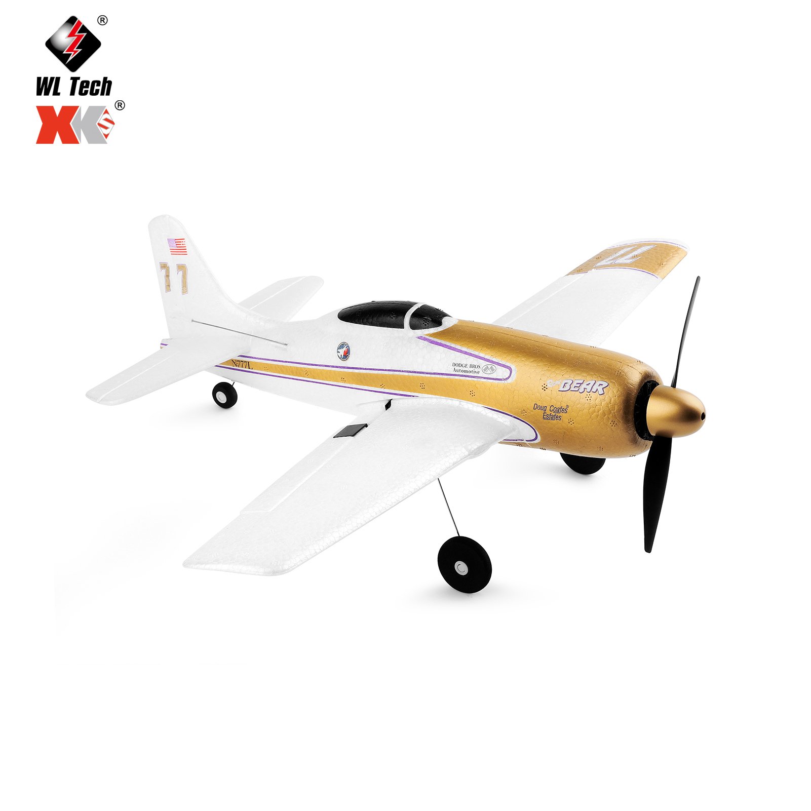 Hot Wltoys A260 RC Glider EPP 2.4Ghz 4 Channel Airplane Fighter Radio Control Aircraft F8F Fighter RTF Easy to Control for Kids