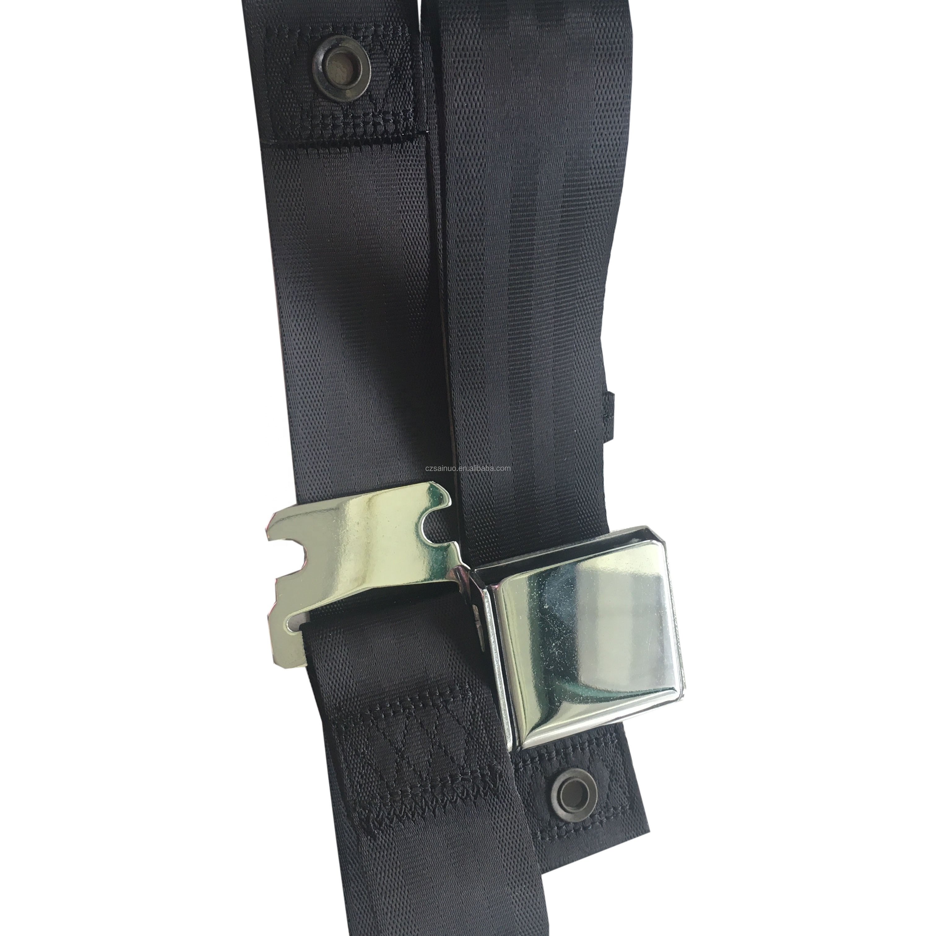 Aviation Accessories 2-Point Aircraft Seat Belt Extender Steel Polyester ABS Sports Design Safety Extension for Airplane Seats