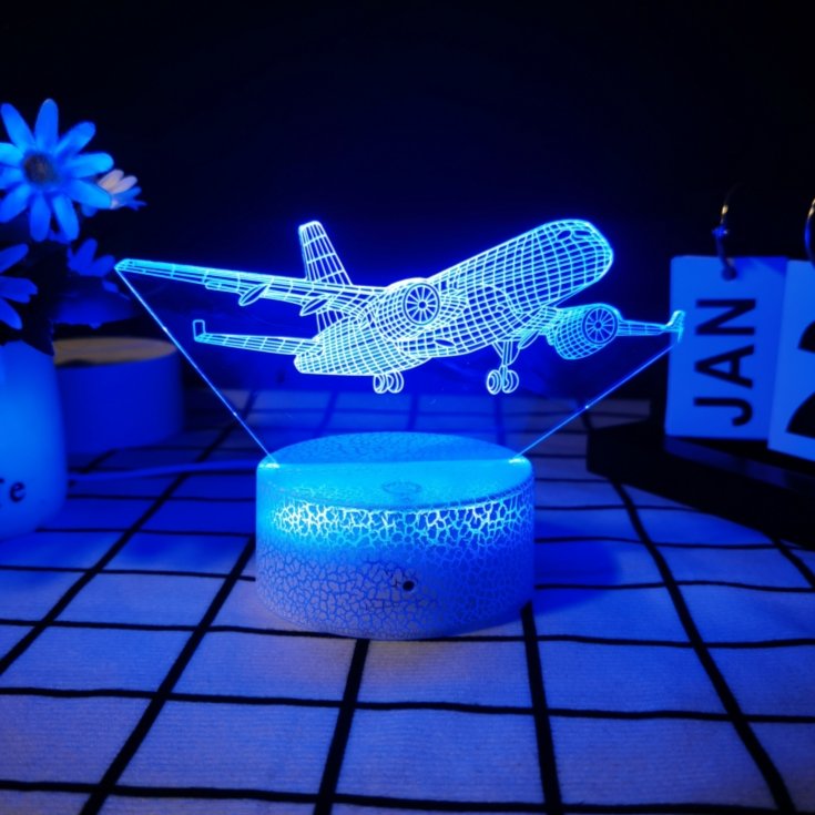 War Plane Fighter aircraft 3d Night Lights Jet Plane Table Lamp Christmas decorative lights Send friends send children