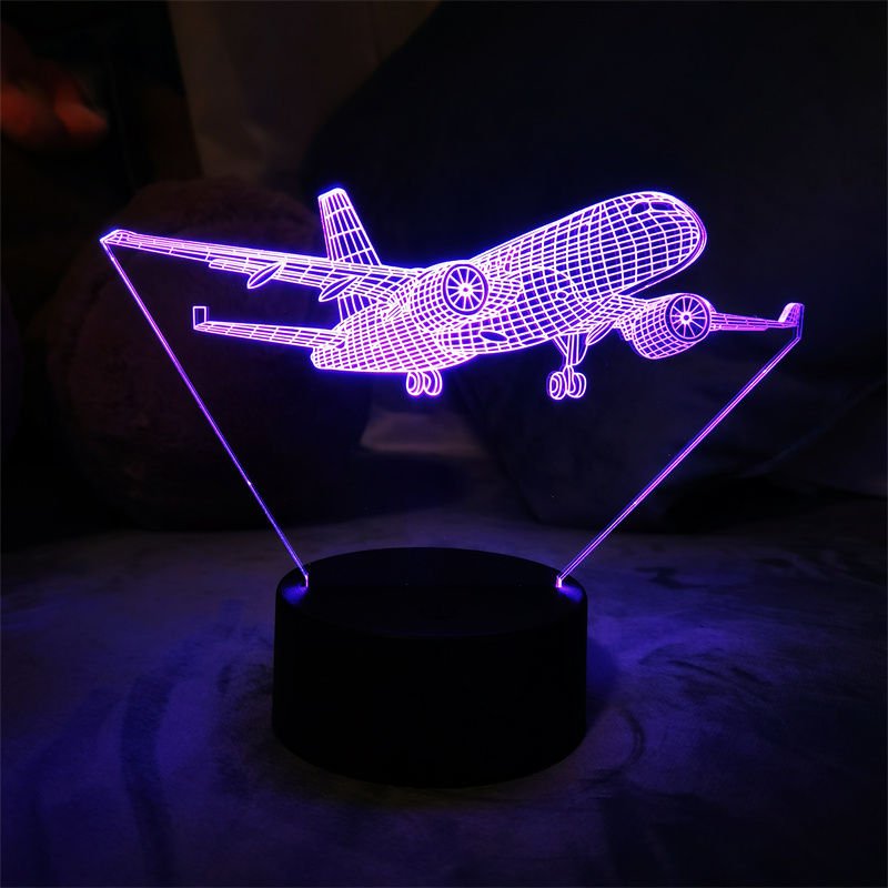 War Plane Fighter aircraft 3d Night Lights Jet Plane Table Lamp Christmas decorative lights Send friends send children