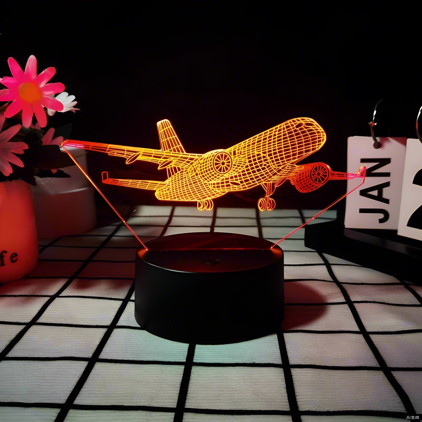 War Plane Fighter aircraft 3d Night Lights Jet Plane Table Lamp Christmas decorative lights Send friends send children