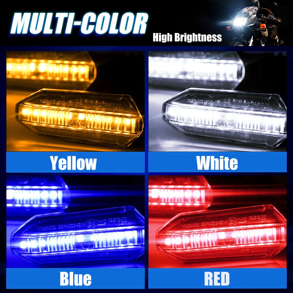 MOTOLED Brasil Motorcycle Turn Signal Titan 150 2000 CB250 Twister Lander250 Factor125 DC12V Fixing Dynamic Indicator Light