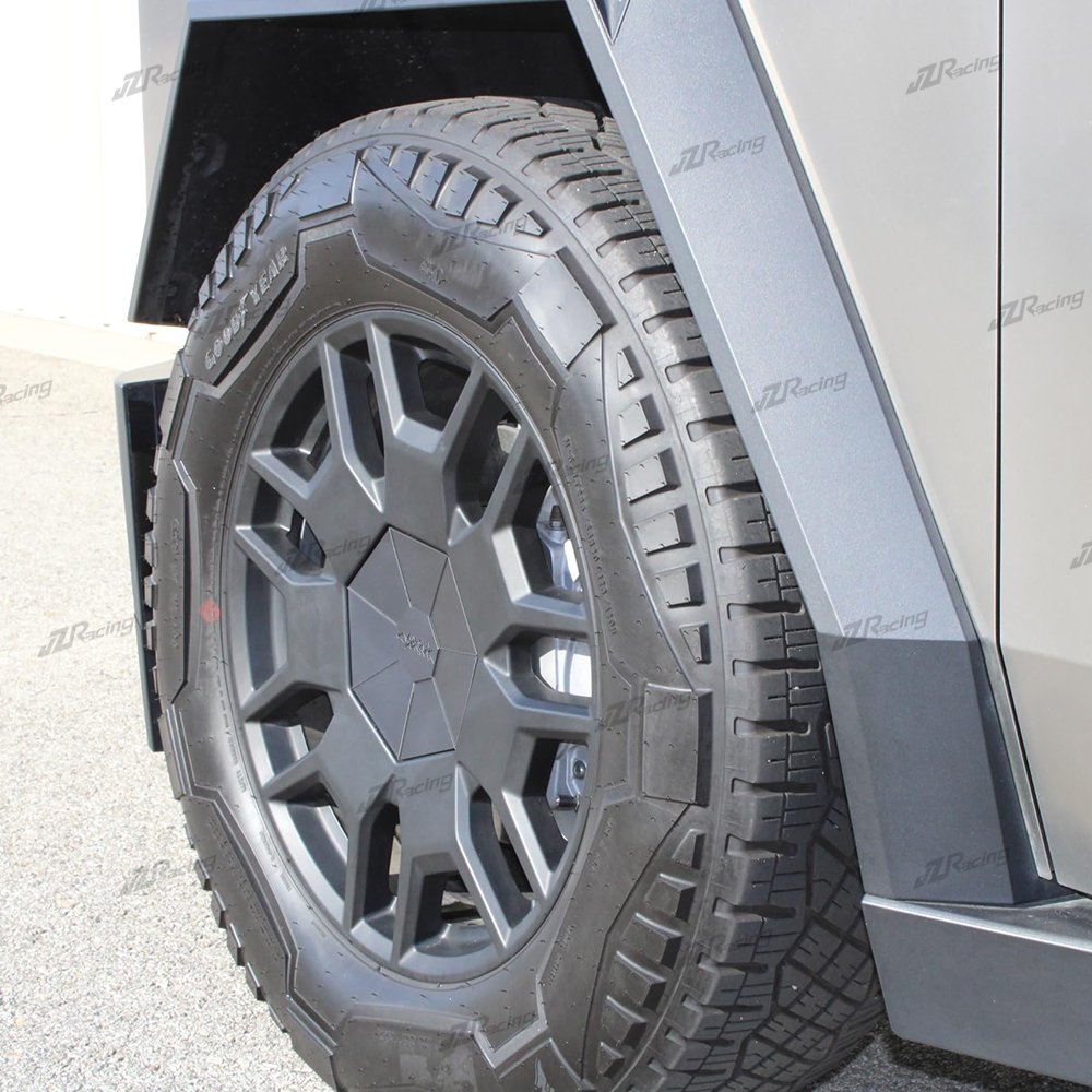 JZ Carbon Fiber Full Coverage Wheel Center Hub Caps for Tesla Cybertruck 2024 Carbon Fiber Filled, Easy to Install