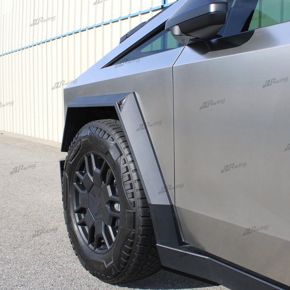 JZ Carbon Fiber Full Coverage Wheel Center Hub Caps for Tesla Cybertruck 2024 Carbon Fiber Filled, Easy to Install