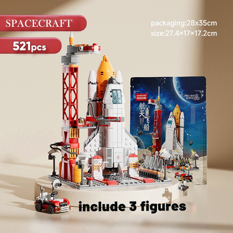 Rocket City Series Space Aviation Aeroplane Space Station Building Blocks Astronaut Aerospace Model Bricks Toys for Kids Gifts