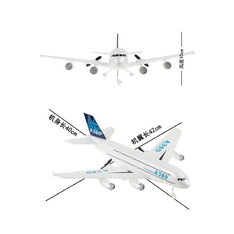 Hot selling Airbus RC Toys 2.4G Remote Control Aircraft A380 2.5CH Glider Airplane Aeromodelling plane Fixed Wing