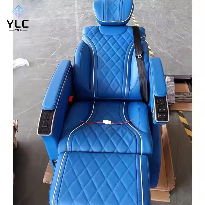 YLC 2025 Auto Accessories Luxury Car Chair Swivel Seat Seats VIP Electric Captain Seat With Foldable Table