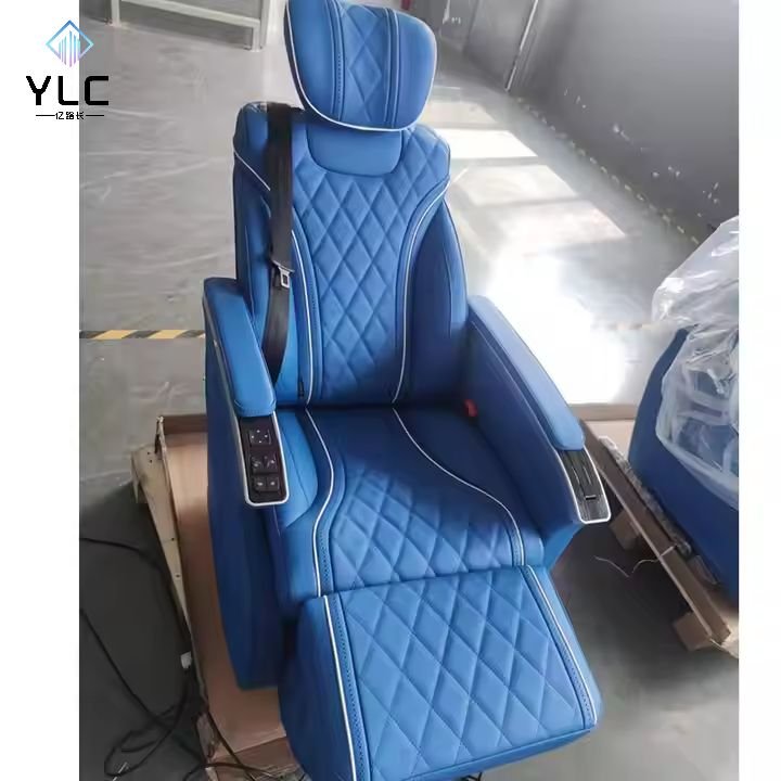 YLC 2025 Auto Accessories Luxury Car Chair Swivel Seat Seats VIP Electric Captain Seat With Foldable Table