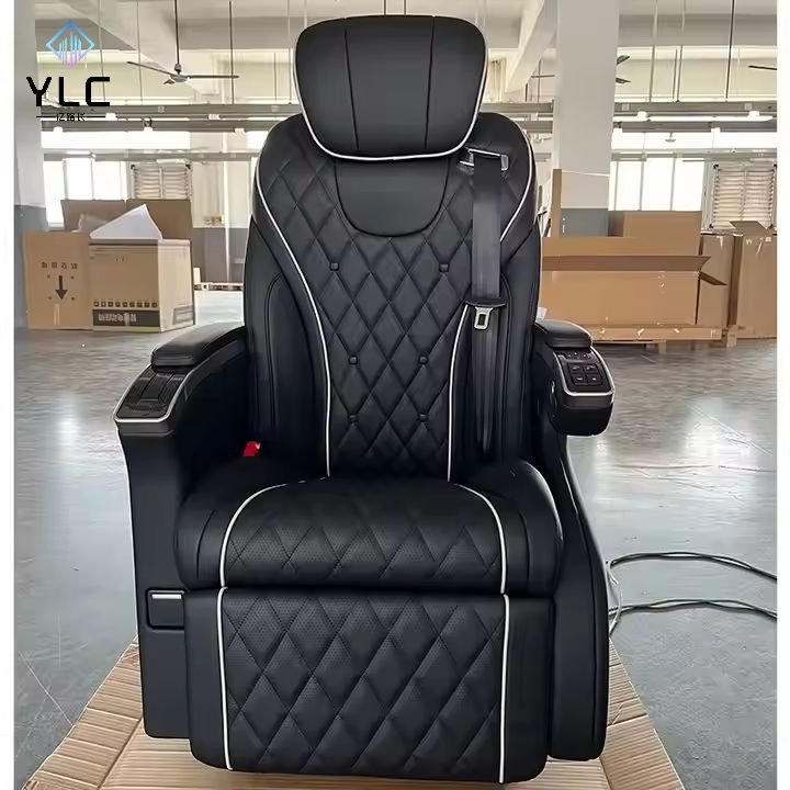 YLC 2025 Auto Accessories Luxury Car Chair Swivel Seat Seats VIP Electric Captain Seat With Foldable Table