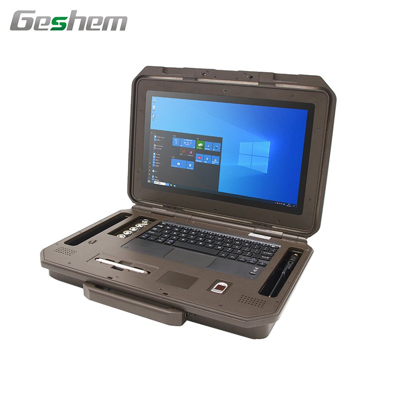 13.3 Inch Metal Materials Rugged Laptop Tablet Pc N2930 CPU 4GB Ram 64G SSD USB LAN SIM Interfaces All Connecters