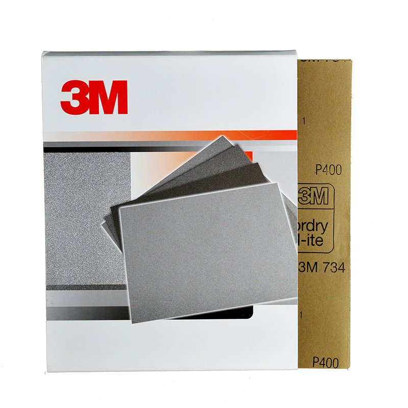 3M 734 Customizable Sandpaper Wet or Dry Sanding Sheets Sand Paper Abrasive Beauty Polishing for Finishing