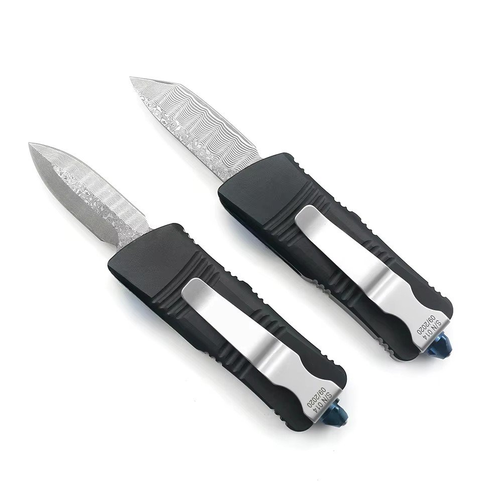 Damascus Steel 5.5 " Mini Pocket Knife Survival Tactical Camping Knife Self Defense Used With Gift Box for Men Gift