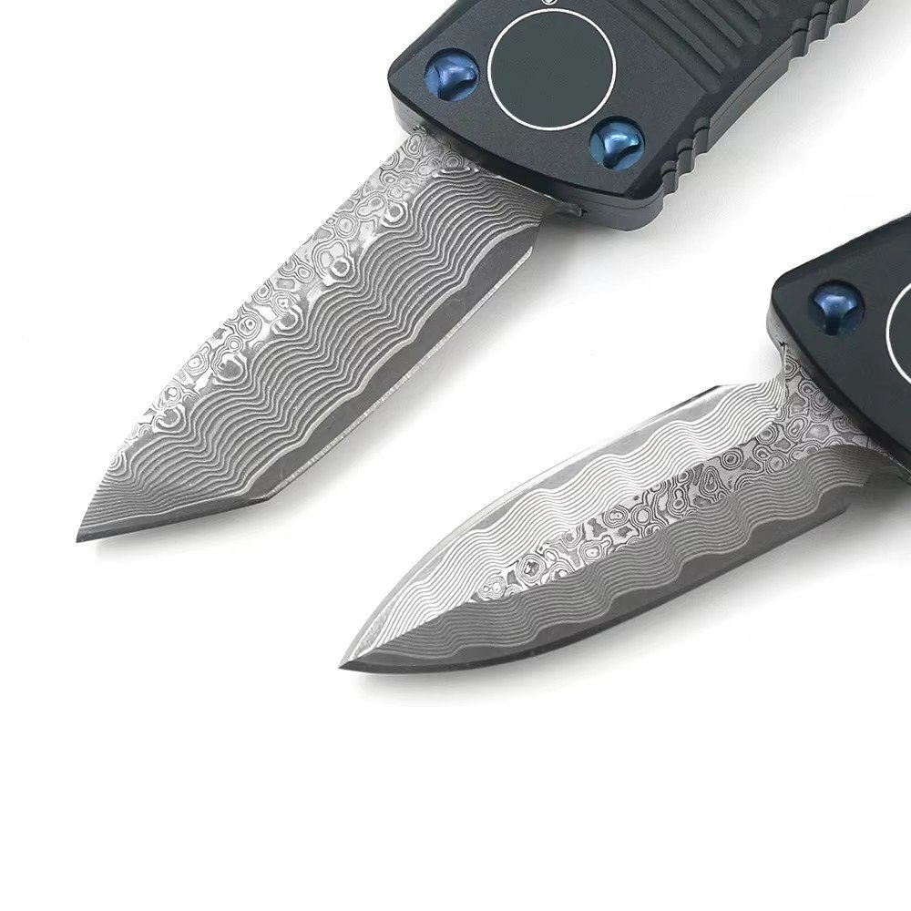 Damascus Steel 5.5 " Mini Pocket Knife Survival Tactical Camping Knife Self Defense Used With Gift Box for Men Gift