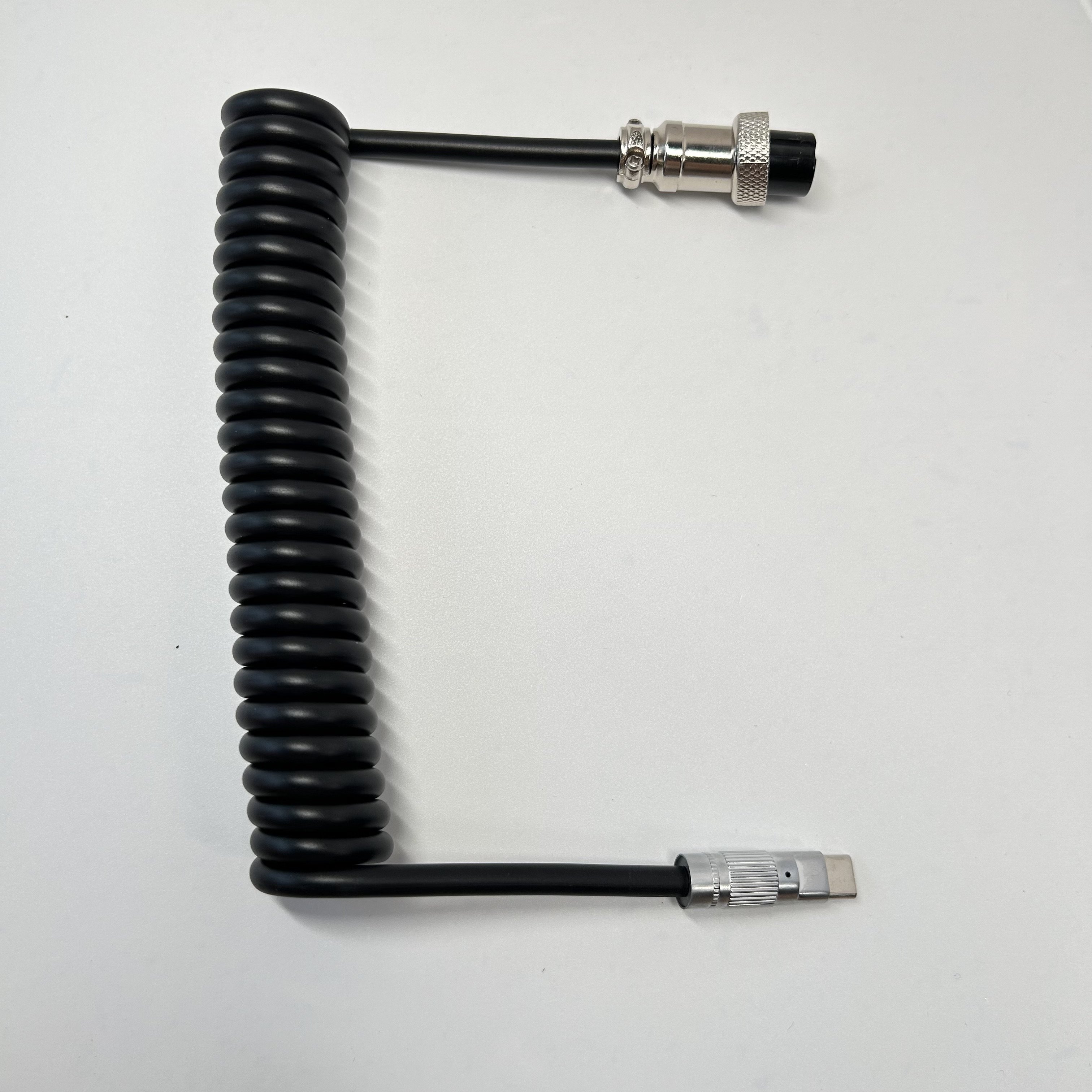 BSUN Durable Custom Customize Type c Spring Spiral Usb Cable Mechanical Keyboard Coiled Cable Keyboard