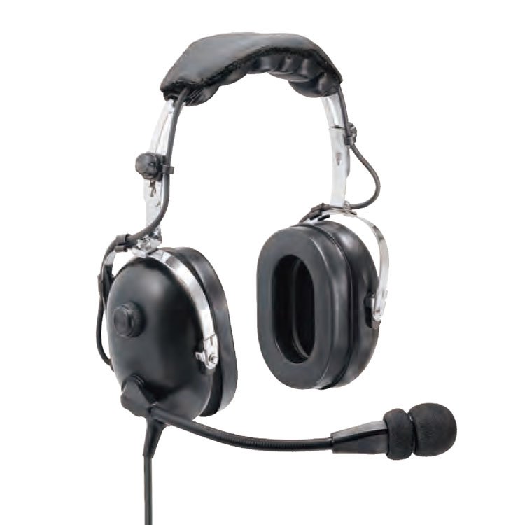 Black Passive Noise Reducing Headset Ground Support Use Headset for Boeing Airbus Aircrafts