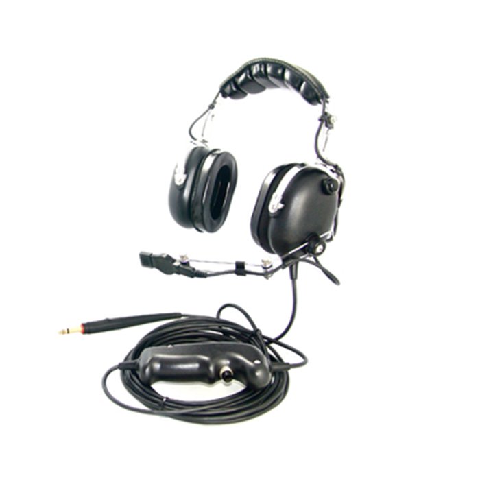 Black Passive Noise Reducing Headset Ground Support Use Headset for Boeing Airbus Aircrafts