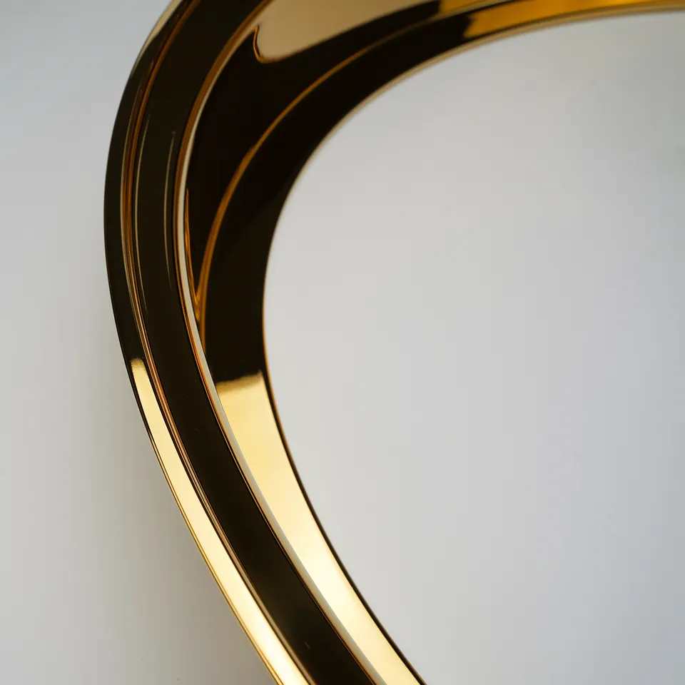 Custom 6061 T6 Chrome Gold Deep Lip Reverse Mount Forged Wheel Outer Lips