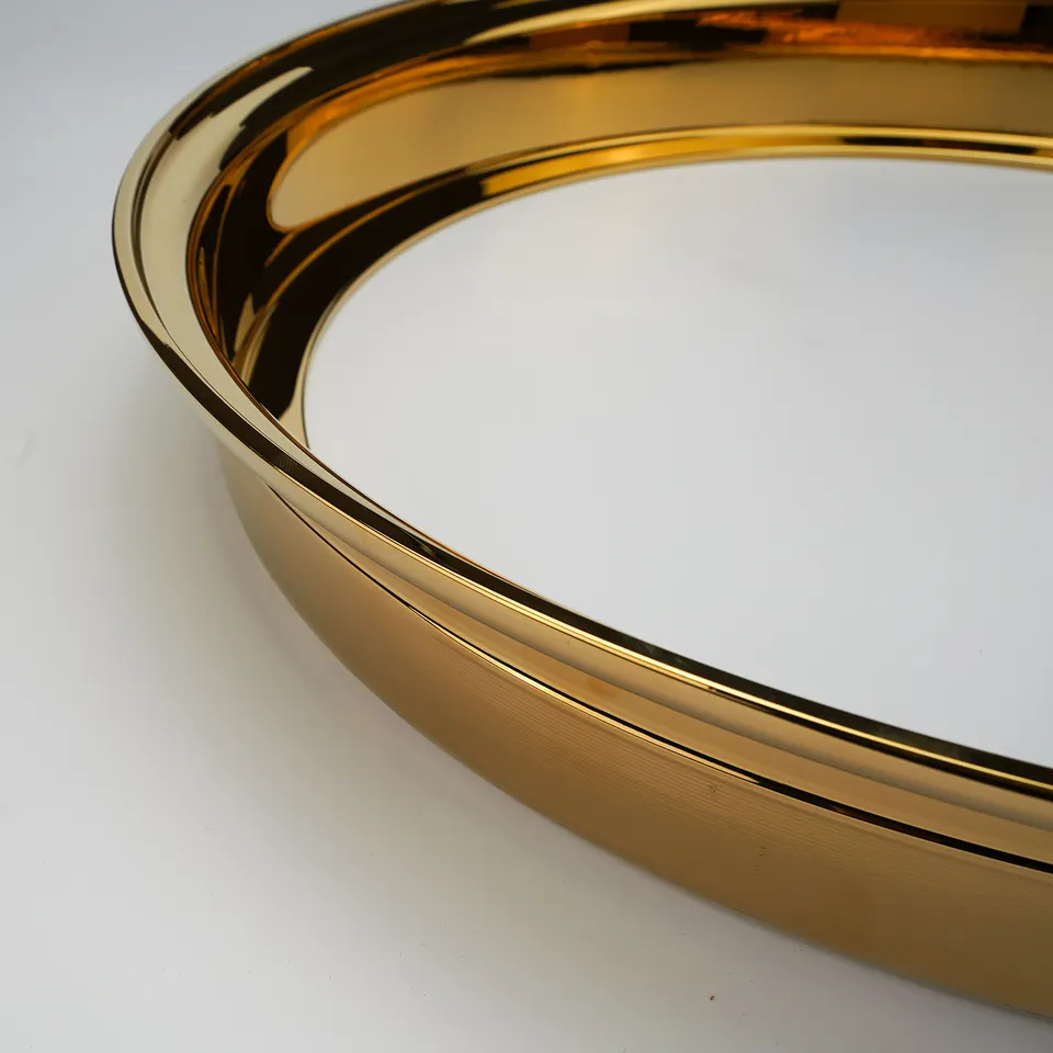 Custom 6061 T6 Chrome Gold Deep Lip Reverse Mount Forged Wheel Outer Lips