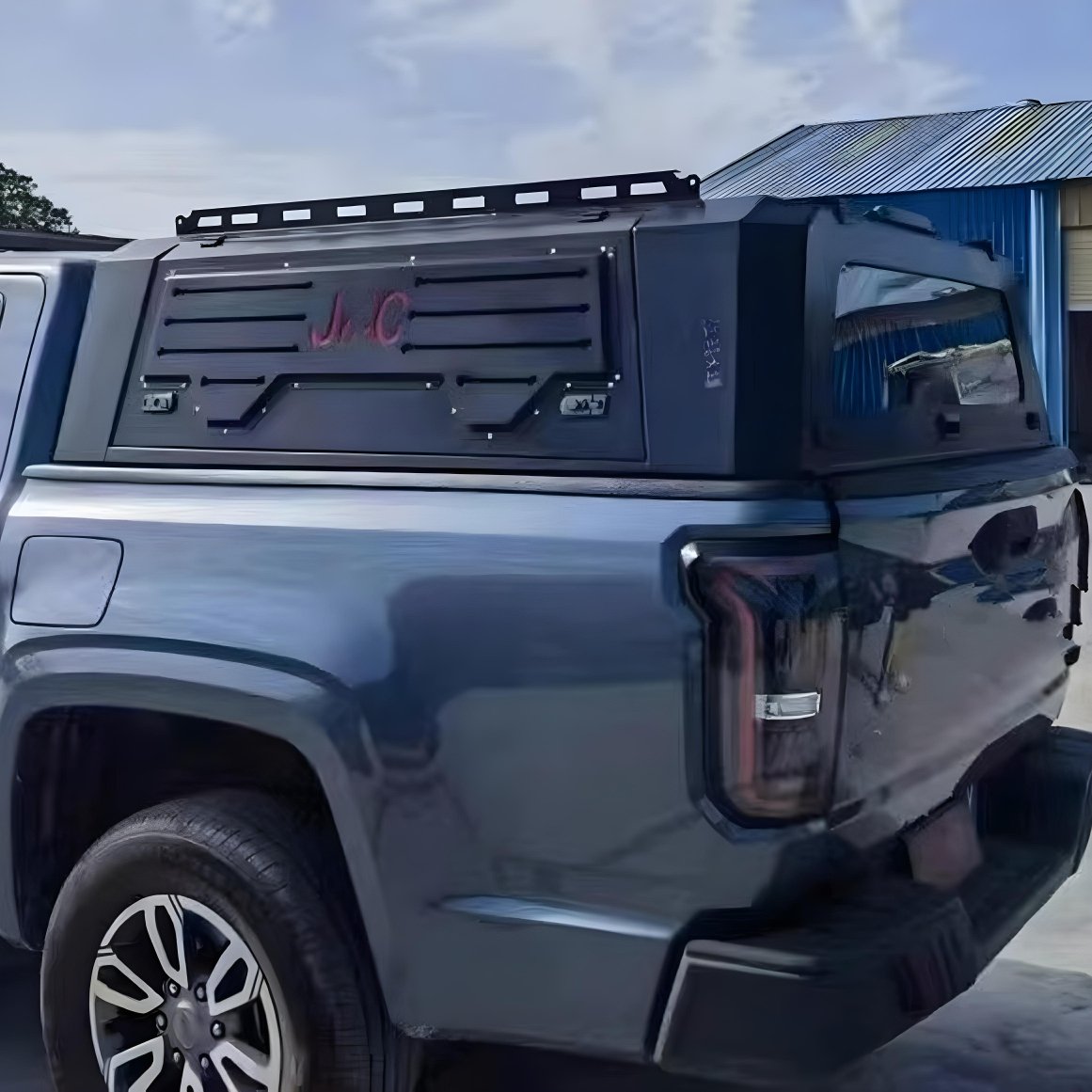 4X4 Aviation Aluminum Pickup Truck Bed Camper Cap Hardtop Waterproof Tonneau Cover Topper Canopy with Windows for Hilux RAM