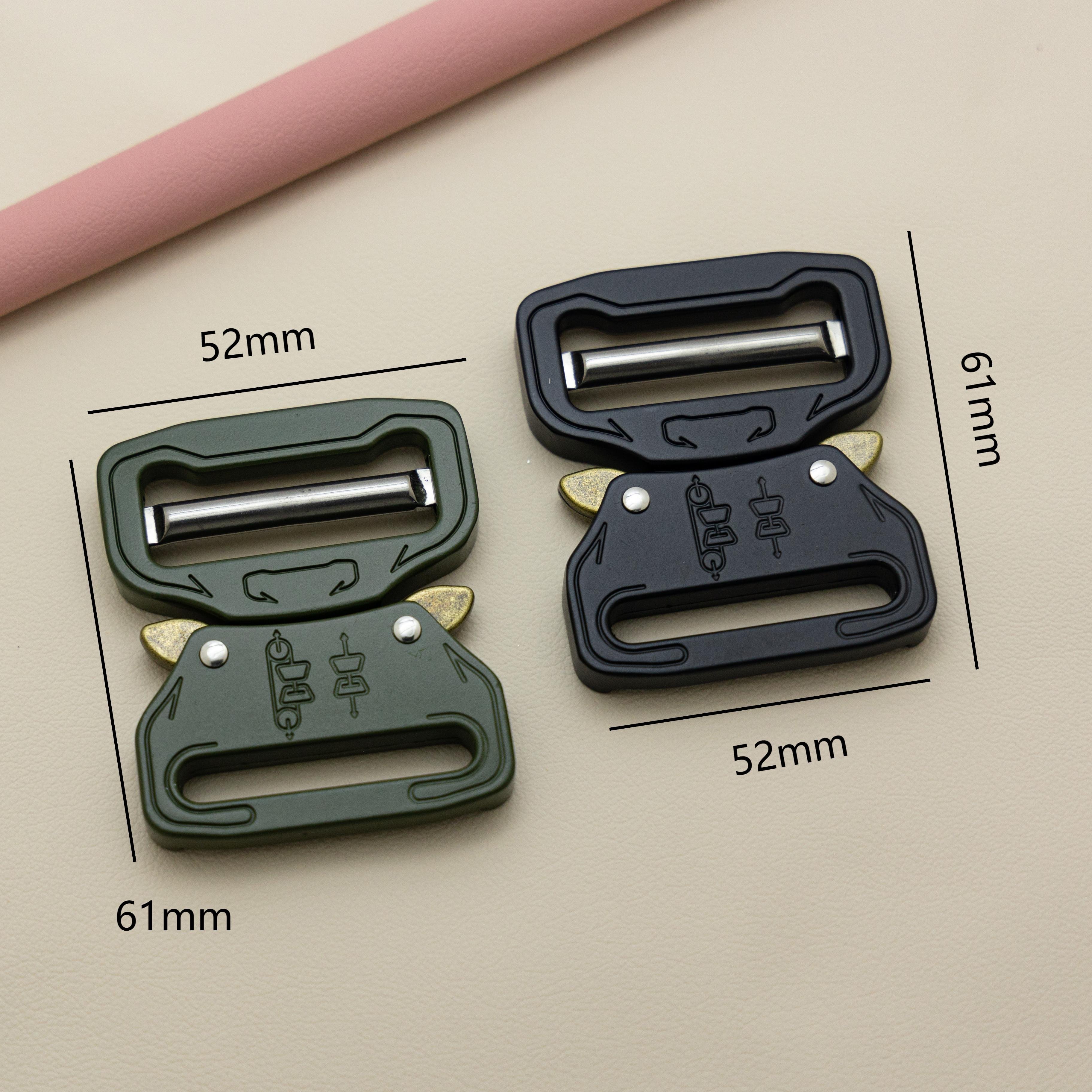 38mm Heavy Duty Quick Release Buckle Lock Strong Color Print Coating Aviation Aluminum Stainless Steel Bag Parts Accessories