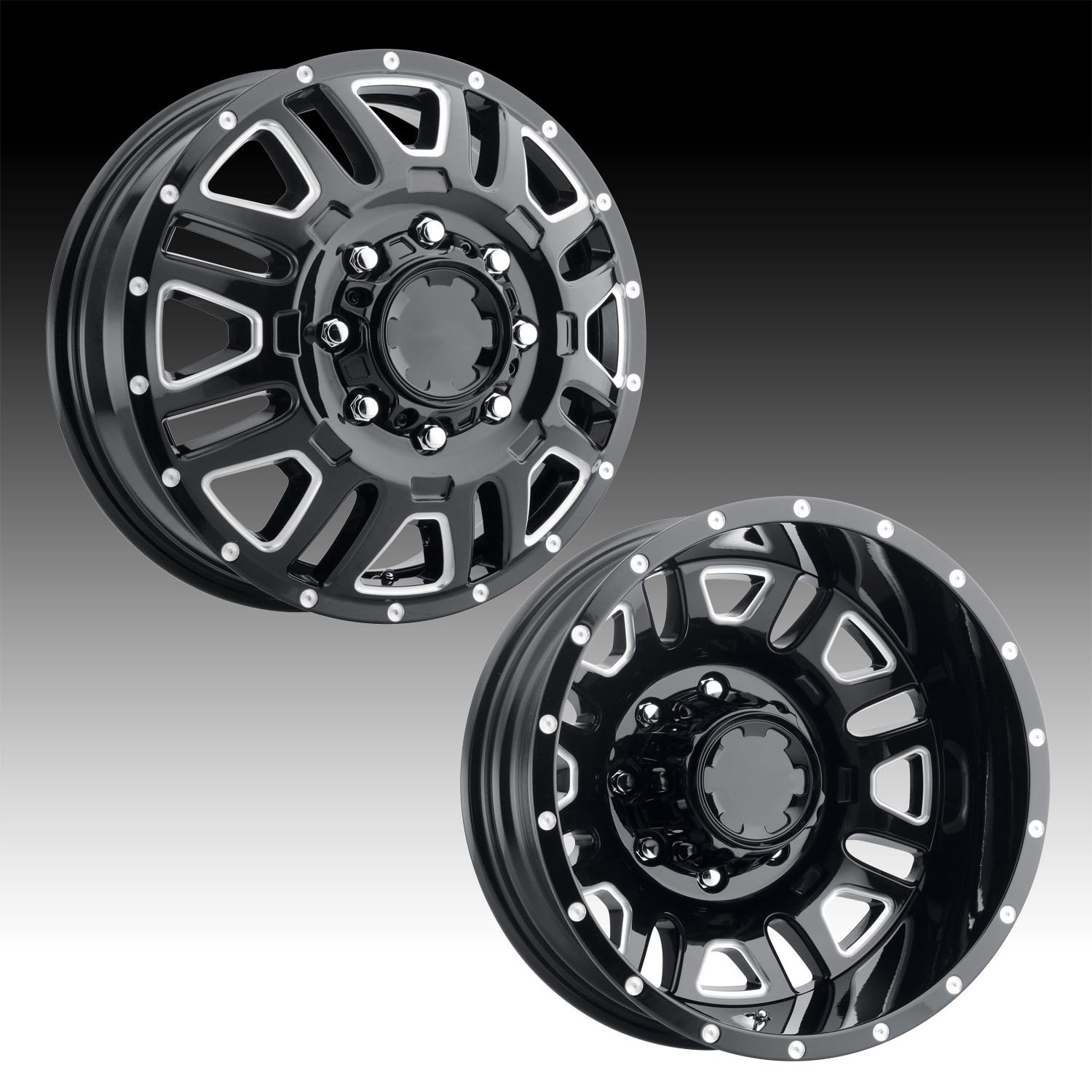 JZ Custom Popular HOT Sales OEM 4x4 22 24 26 28 30 Inch Polished/Black Forged Dual Wheel Dualloy