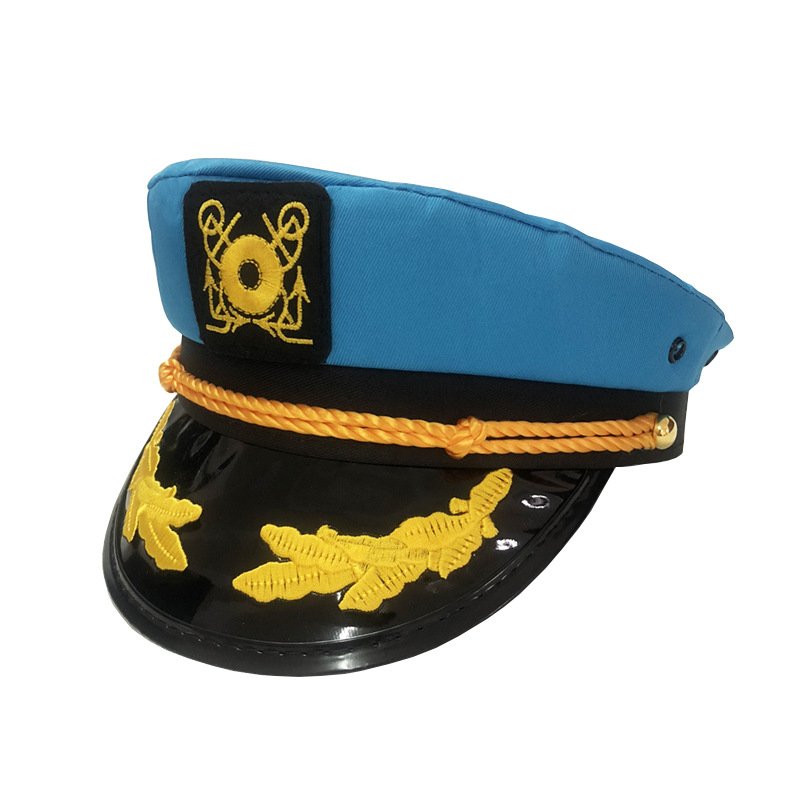 Captain Sailor Hats Snapback Adjustable Sea Cap Navy Costume Accessory