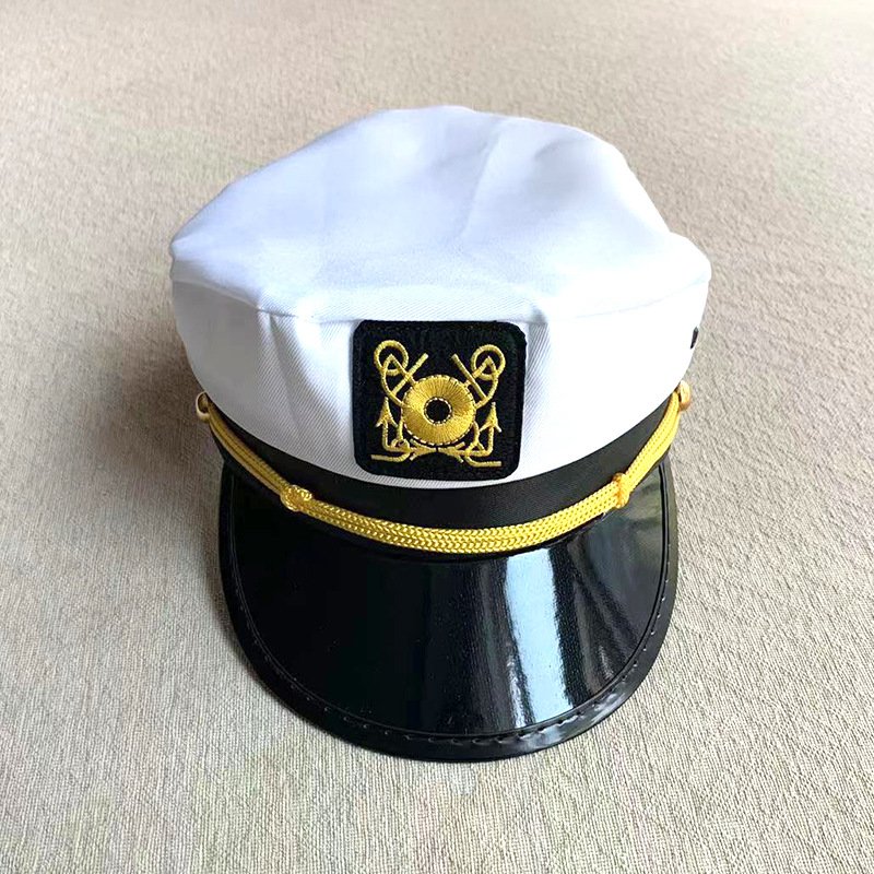 Captain Sailor Hats Snapback Adjustable Sea Cap Navy Costume Accessory