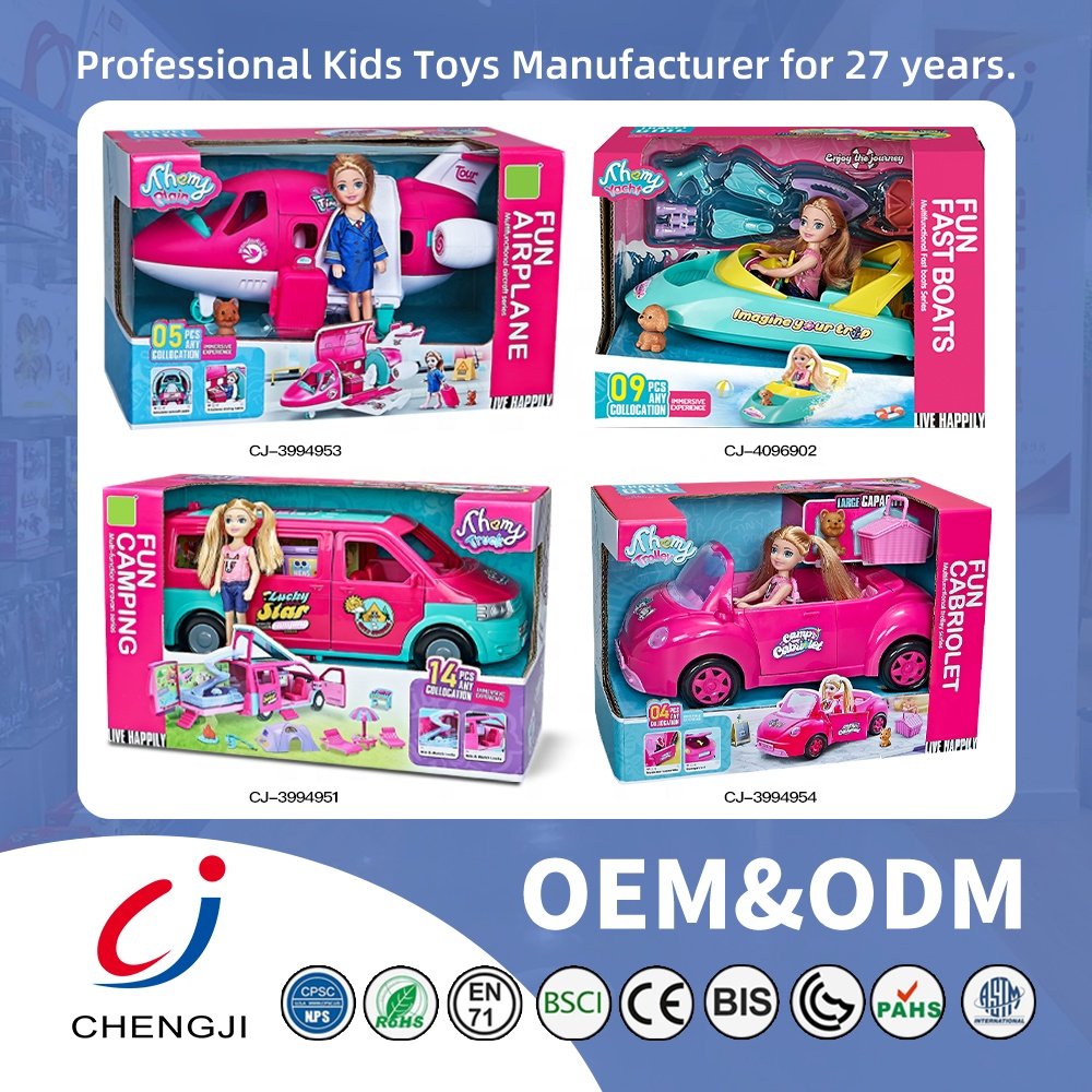 Chengji plane doll educational pretend play multifunctional small aircraft set toy doll for children girl