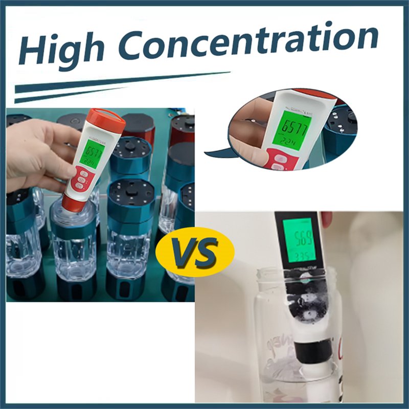 Portable Hydrogen Generator High Concentration 5000 PPB 6000 PPB Ionizer Water Make Machine Bottle Hydrogen With Inhalation