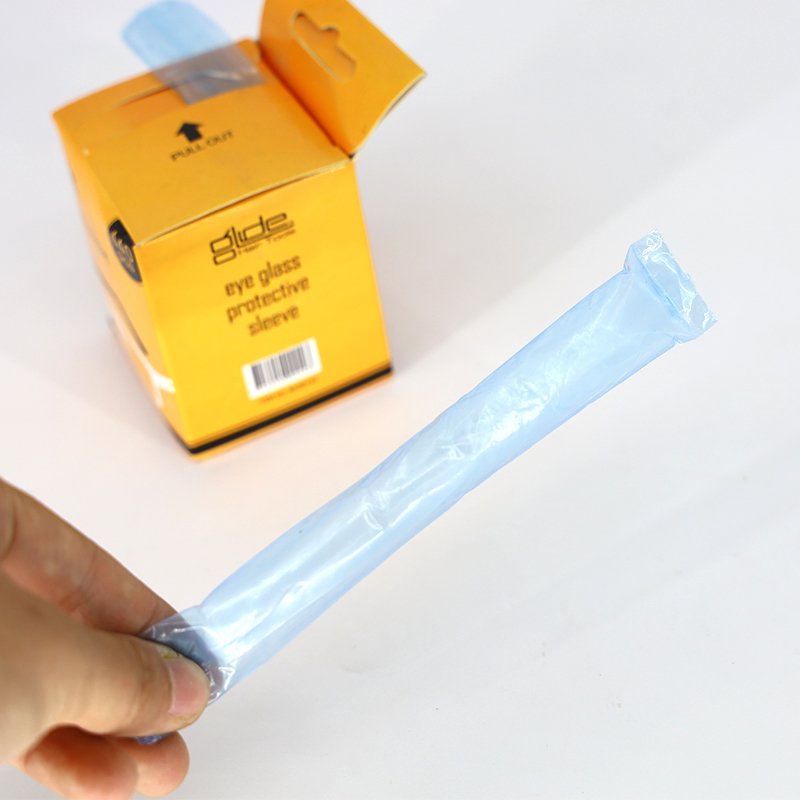 Disposable Plastic Sleeves for Hair Dyeing Salon Use Eyeglasses Frames Coloring Protector Slender Bag Covers for Glasses Legs