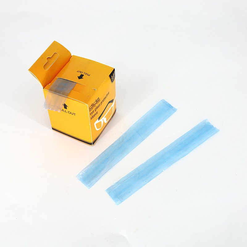 Disposable Plastic Sleeves for Hair Dyeing Salon Use Eyeglasses Frames Coloring Protector Slender Bag Covers for Glasses Legs