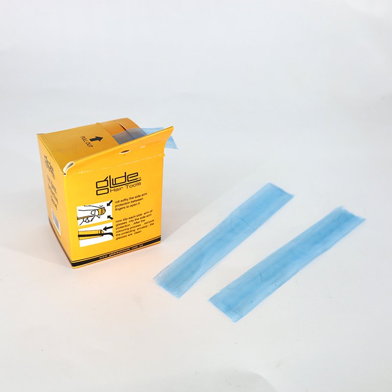 Disposable Plastic Sleeves for Hair Dyeing Salon Use Eyeglasses Frames Coloring Protector Slender Bag Covers for Glasses Legs