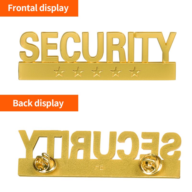 Security Badge Accessories Metal Badge Aviation Property Doorman Hotel Concierge Work Uniform Badge Accessories