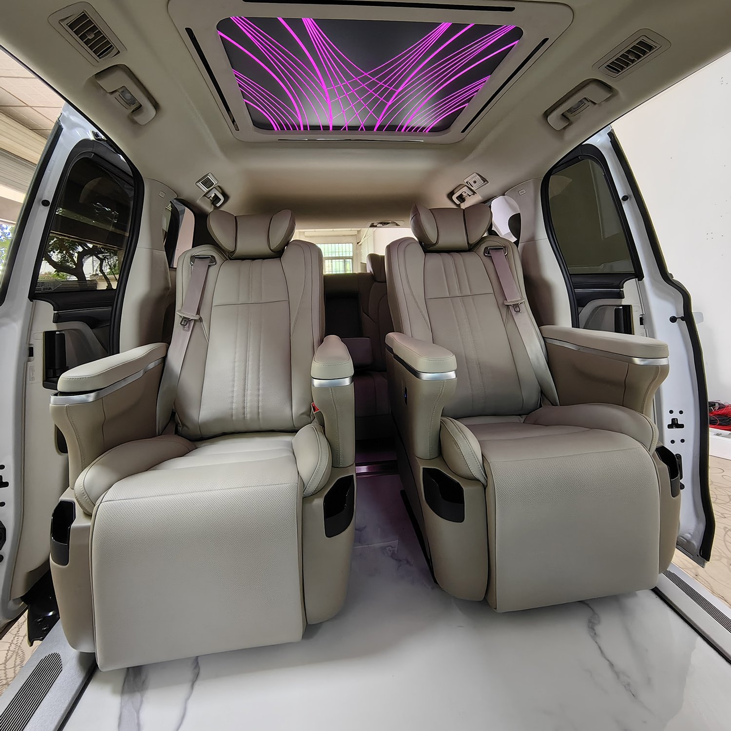 OTW-AEF-ZG Factory produced luxury aviation airplane van vip car passenger seat luxury toyota hiace coaster seats