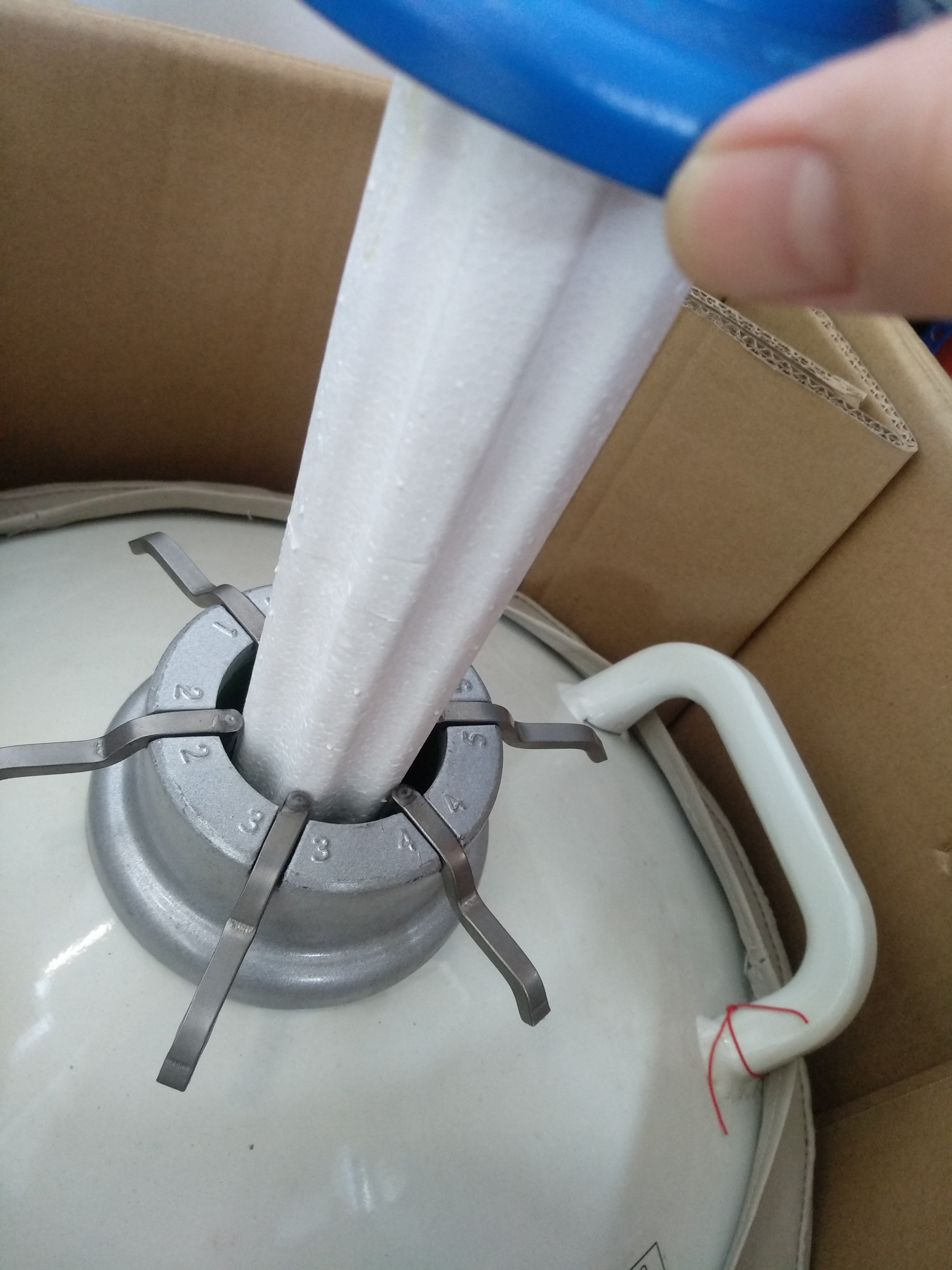 Liquid Nitrogen Dewar Container for Ice Cream Making/Spare Parts/Restaurant/Food Shop