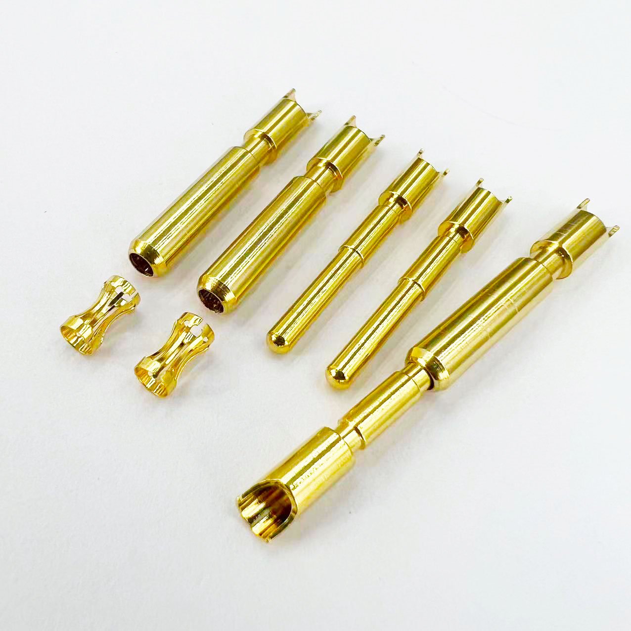 Machining Customized NC Machining Copper Needle Conductive Welding Crimping Terminal Crown Spring Contact Connector