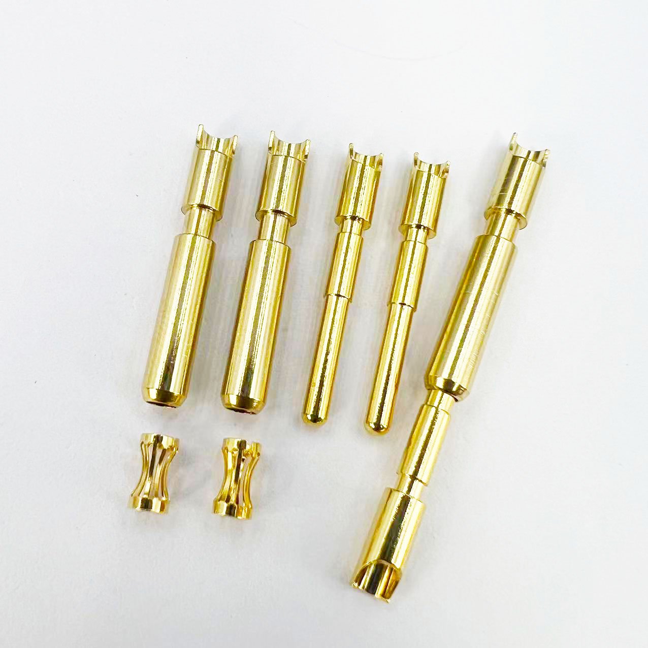 Machining Customized NC Machining Copper Needle Conductive Welding Crimping Terminal Crown Spring Contact Connector