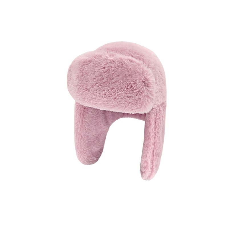 Women's Warm Aviator Hats With Ear-flapped Earmuffs Winter Cold-Proof Fur Caps Russian Style Winter Accessories