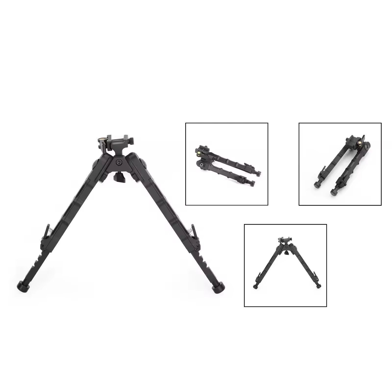 Factory Wholesale V9 Bipod Tactical Aviation Aluminum Alloy for 20mm 360 Degree Rotating Retractable Tactical Bipod